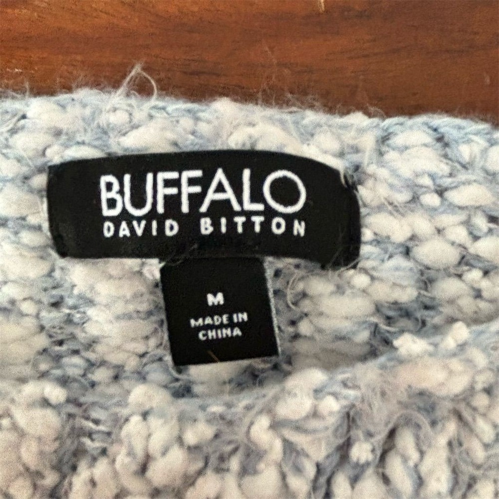 Buffalo David Bitton Women's Blue Pullover Sweater Size M - Picture 3 of 6